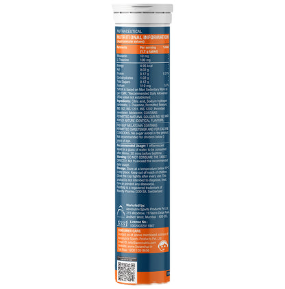 Fast&Up Melatonin 10mg + L-Theanine | Effervescent Tablet for Sleep Support | No Added Sugar | Flavour Strawberry