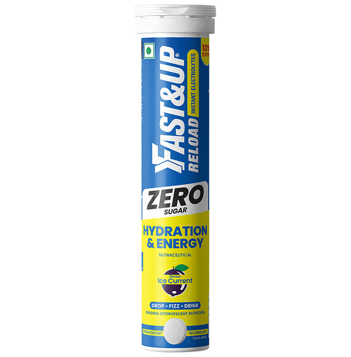 Fast&Up Reload Instant Electrolytes Hydration & Energy Effervescent Tablet Ice Cream - Classic Derma