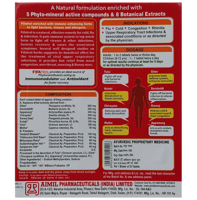 Aimil Pharmaceuticals Fifatrol Tablet (30 Each)