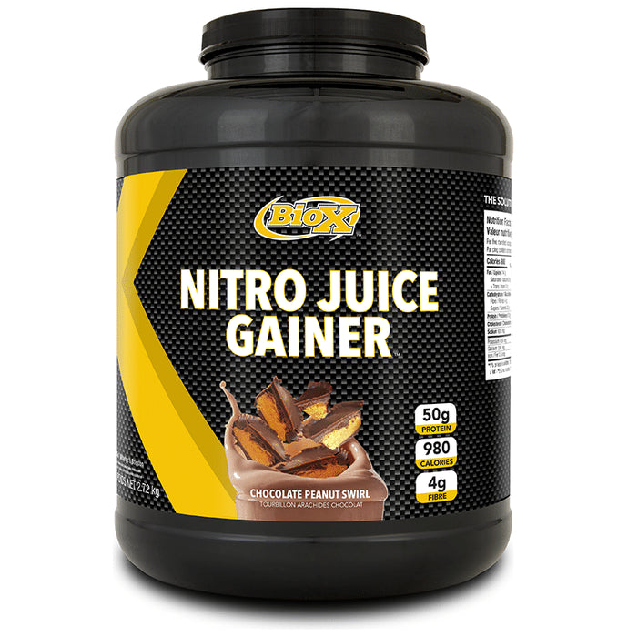 BioX Nitro Juice Gainer Chocolate Peanut Swirl - Classic Derma