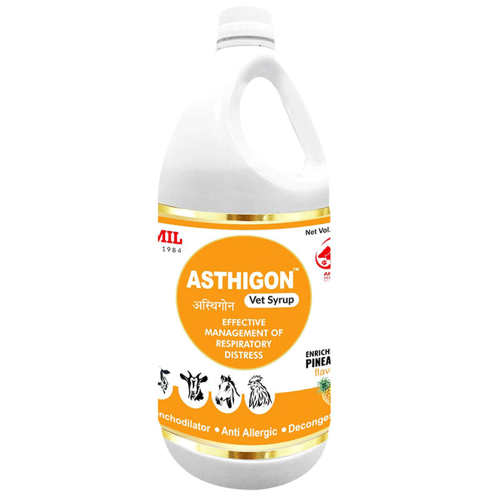 Aimil Pharmaceuticals Asthigon Vet Syrup Pineapple - Classic Derma