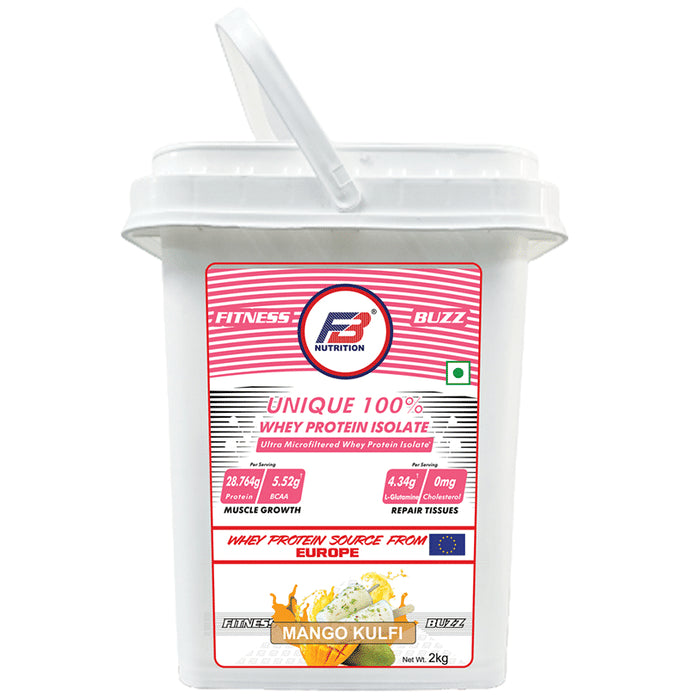 FB Nutrition Unique 100% Whey Protein Isolate Mango Kulfi - Classic Derma
