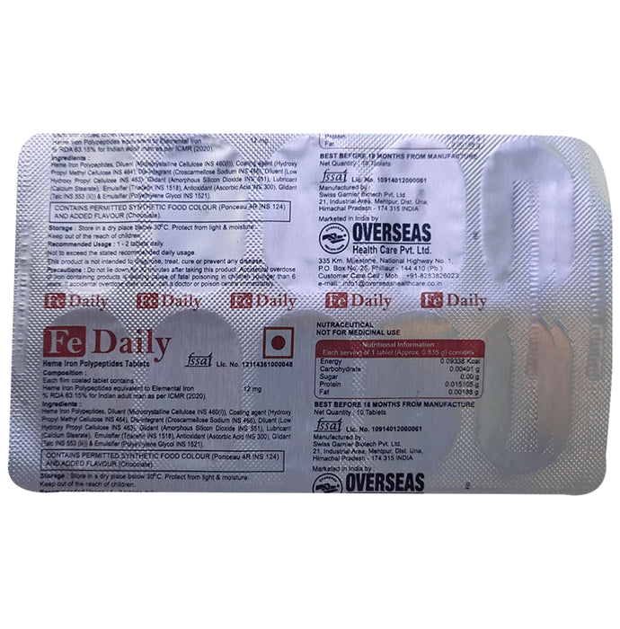 Fe Daily Tablet - Classic Derma