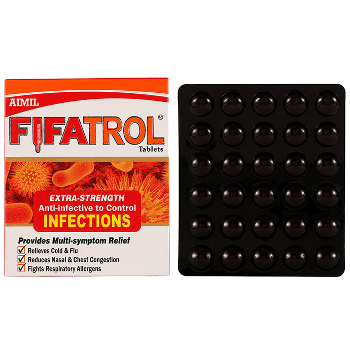 Aimil Pharmaceuticals Fifatrol Tablet | For Headache, Bodyache, Nasal Congestion & Sore Throat