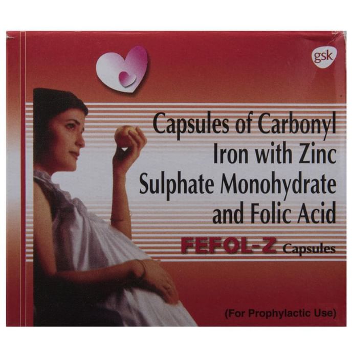 Fefol  Z Capsule with Iron, Zinc & Folic Acid