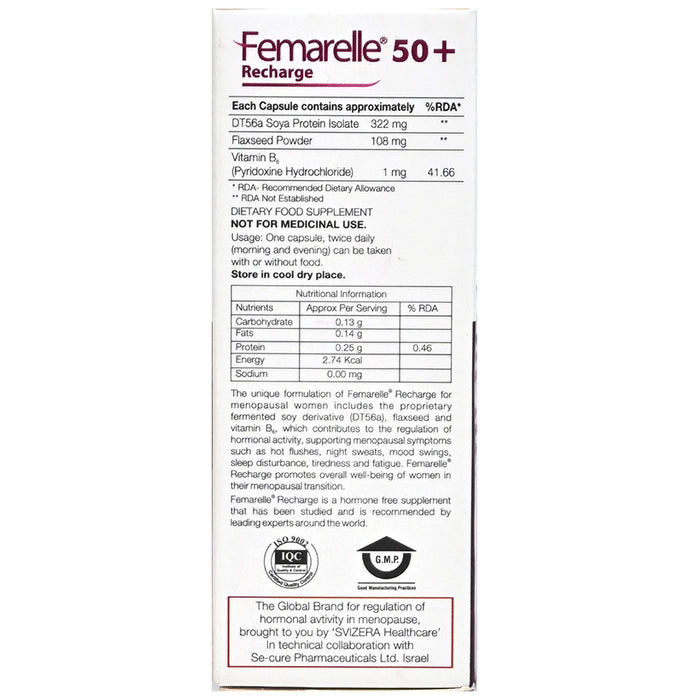 Femarelle 50+ Recharge Capsule (60 Each)