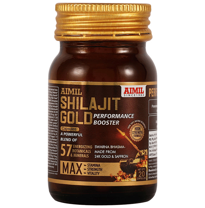 Aimil Pharmaceuticals Shilajit Gold Performance Booster Capsule