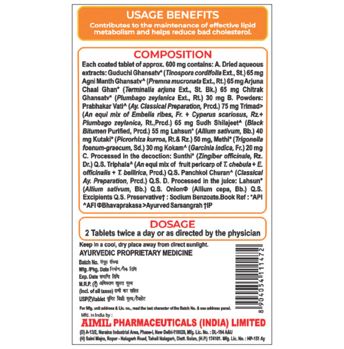 Aimil Pharmaceuticals Trimalip Cholesterol Regulator Capsule