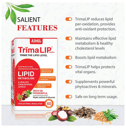 Aimil Pharmaceuticals Trimalip Cholesterol Regulator Capsule
