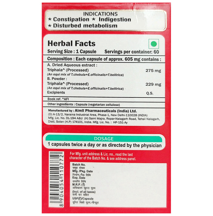 Aimil Pharmaceuticals Triphala Capsule