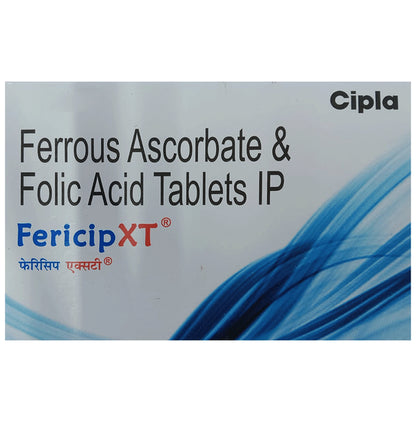 Fericip XT Tablet with Ferrous Ascorbate & Folic Acid - Classic Derma