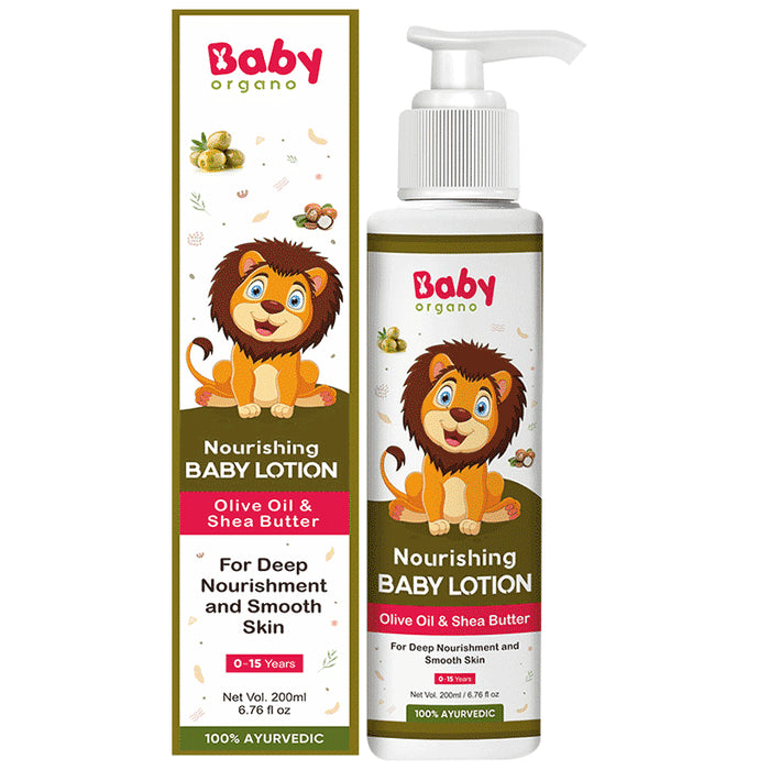 Baby Organo Nourishing Baby Lotion for 0+ Months Olive Oil & Shea Butter - Classic Derma