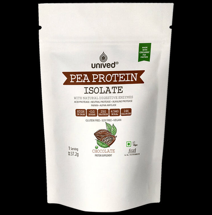Unived Pea Protein Isolate with Natural Digestive Enzymes Chocolate - Classic Derma