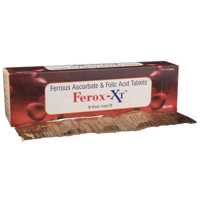 Ferox -XT Tablet with Ferrous Ascorbate & Folic Acid - Classic Derma