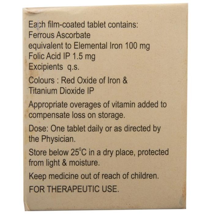 Ferox -XT Tablet with Ferrous Ascorbate & Folic Acid