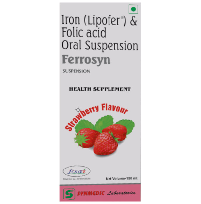 Ferrosyn Oral Suspension Strawberry - Classic Derma
