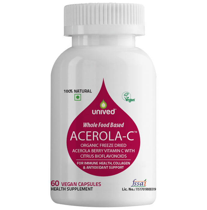 Unived Whole Food Based Acerola-C Vegan Capsule - Classic Derma