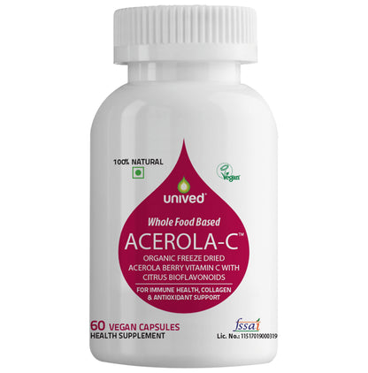 Unived Whole Food Based Acerola-C Vegan Capsule - Classic Derma