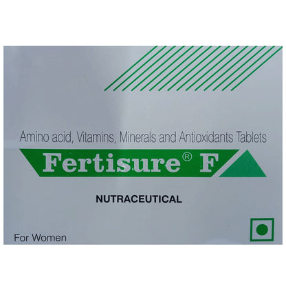 Fertisure F Nutraceutical Tablet with Amino Acids, Vitamins, Minerals & Antioxidants - Classic Derma