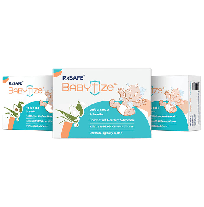 Babytize 3 month+ Aloe Vera and Avocado Baby Soap (75gm Each) - Classic Derma