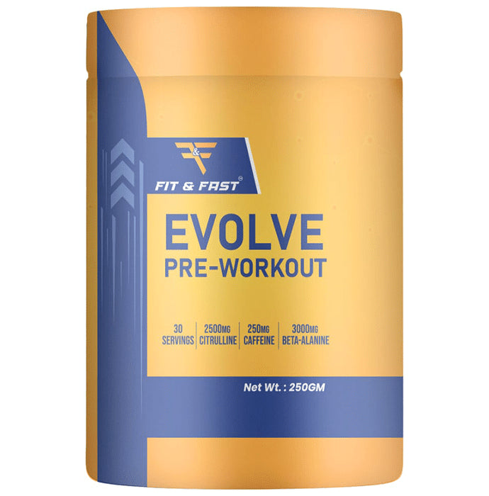 Fit & Fast Evolve Pre-Workout Powder - Classic Derma