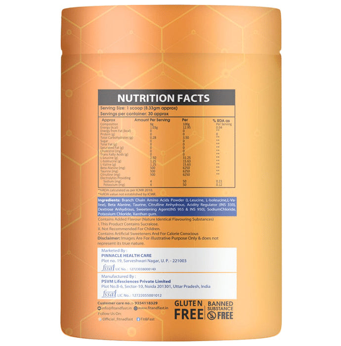 Fit & Fast Max BCAA Powder