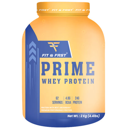Fit & Fast Prime Whey Protien Powder - Classic Derma
