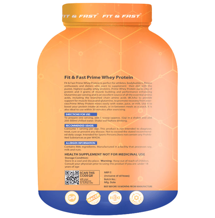 Fit & Fast Prime Whey Protien Powder