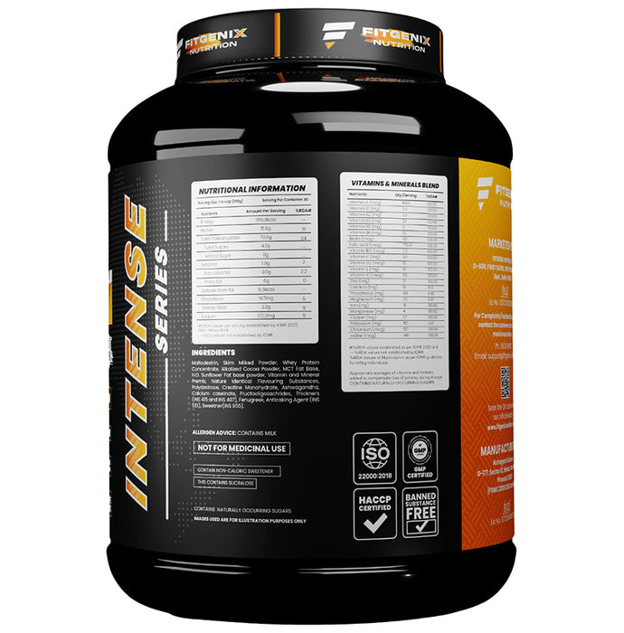 Fitgenix Nutrition Fitgain Mass Gainer Powder Chocolate
