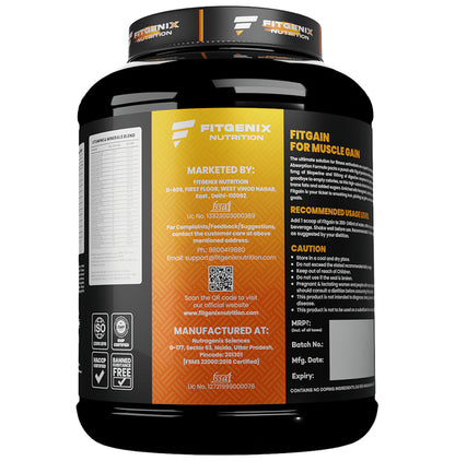Fitgenix Nutrition Fitgain Mass Gainer Powder Chocolate