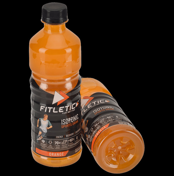 Fitletic Fuel better Isotonic Sports Drink (500ml Each) Orange