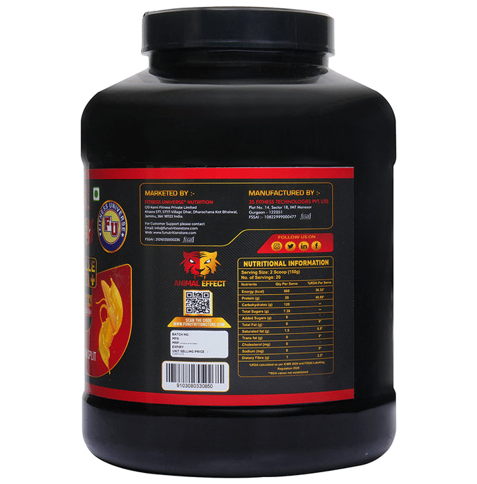 Fitness Universe Animal Effect Muscle Gainer+ Chocolate