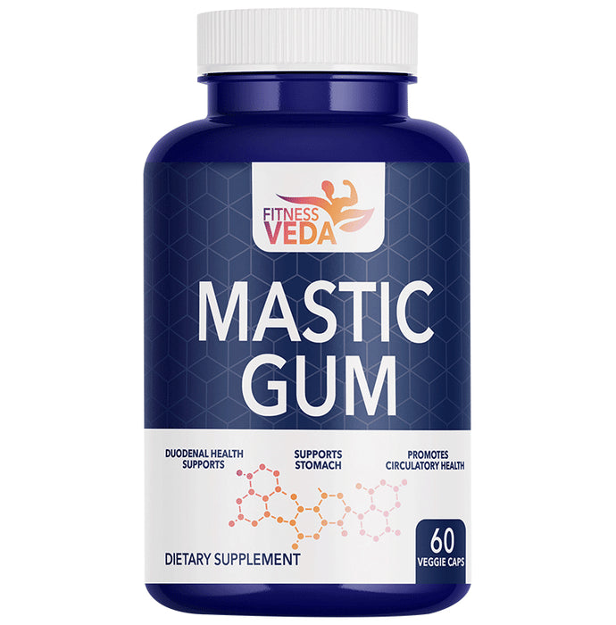 FitnessVeda Mastic Gum Veggie Caps - Classic Derma