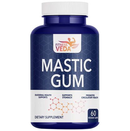 FitnessVeda Mastic Gum Veggie Caps - Classic Derma
