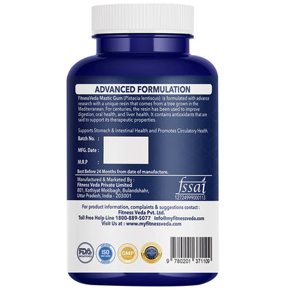 FitnessVeda Mastic Gum Veggie Caps