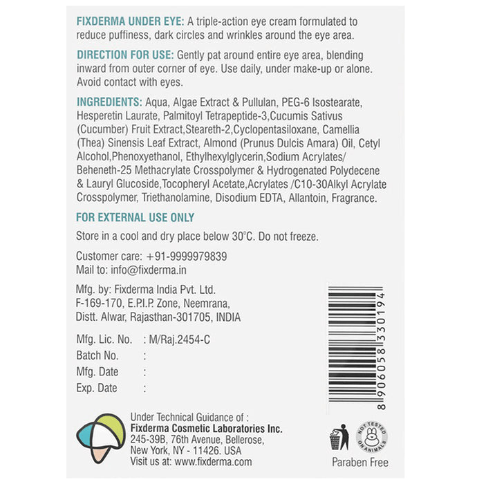 Fix Derma Triple Action Under Eye Cream