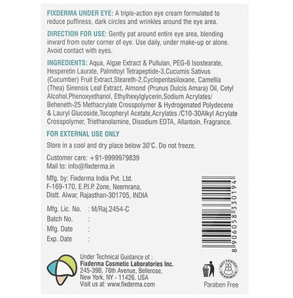 Fix Derma Triple Action Under Eye Cream