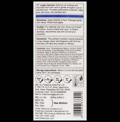 Fixderma Cosmetic Laboratories C Scape Cleanser