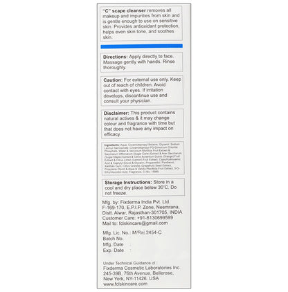 Fixderma Cosmetic Laboratories C Scape Cleanser