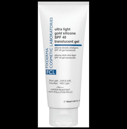 Fixderma FCL Ultra light Gold Silicon Translucent Gel SPF 40