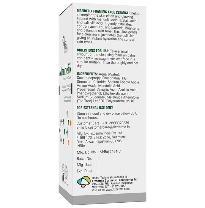 Fixderma Mandefix Foaming Face Cleanser