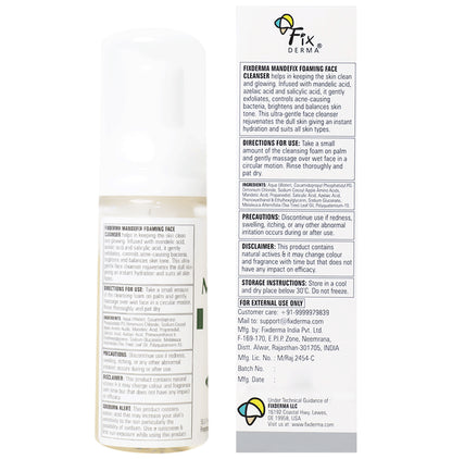 Fixderma Mandefix Foaming Face Cleanser