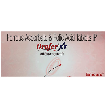 Orofer XT Tablet with Ferrous Ascorbate & Folic Acid | For Mineral Support - Classic Derma