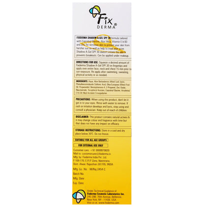 Fixderma Shadow A-Gel SPF 30