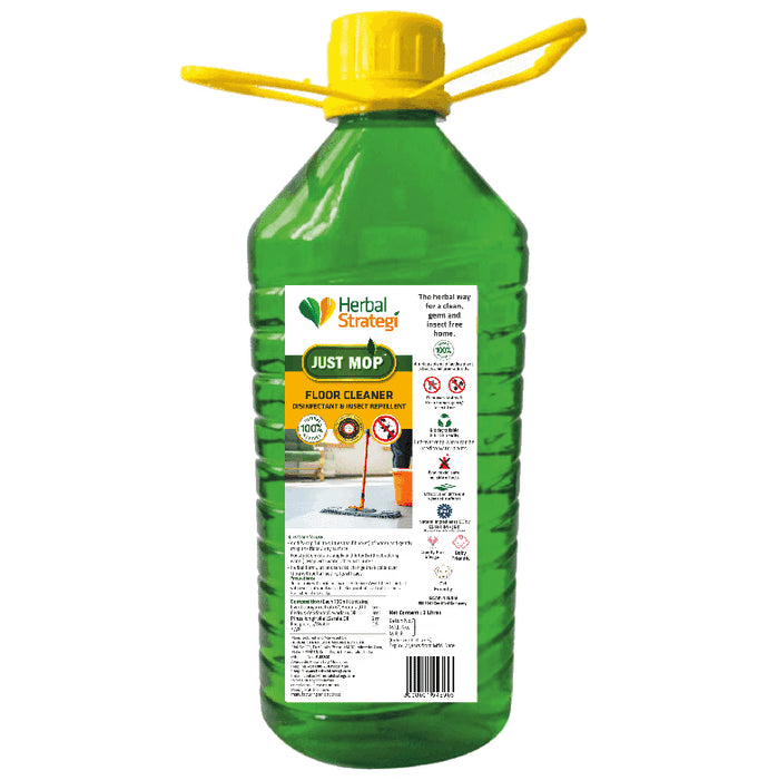Herbal Strategi Just Mop 100% Herbal Floor Cleaner (Disinfectant & Insect Repellent) - Classic Derma