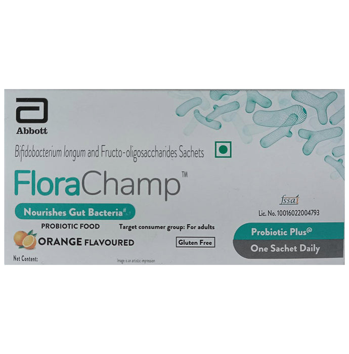 FloraChamp Sachet | Pre & Probiotic Supplement | Gluten Free | For Gut Health - Classic Derma