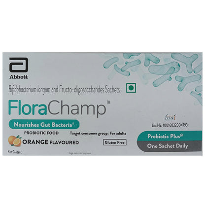 FloraChamp Sachet | Pre & Probiotic Supplement | Gluten Free | For Gut Health - Classic Derma