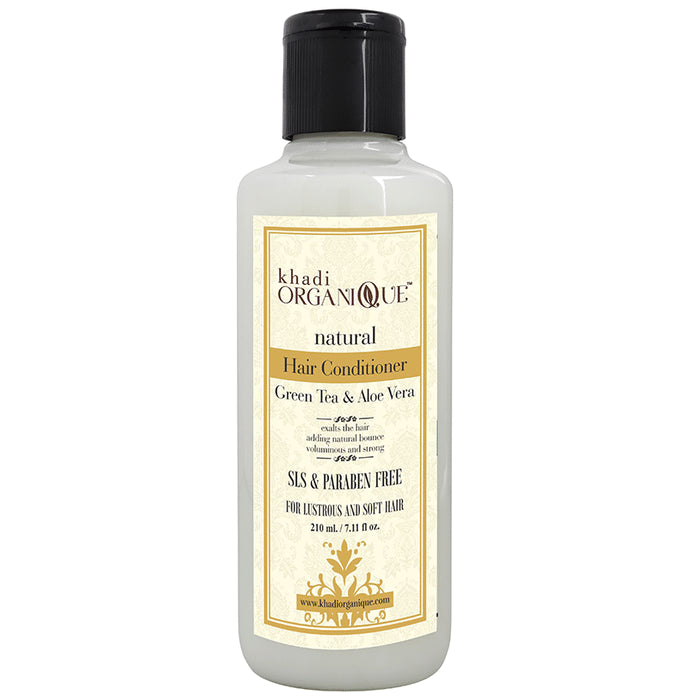 Khadi Organique Natural Hair Conditioner Green Tea and Aloevera SLS Paraben Free - Classic Derma