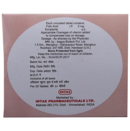Folitas Folic Acid 5mg Tablet