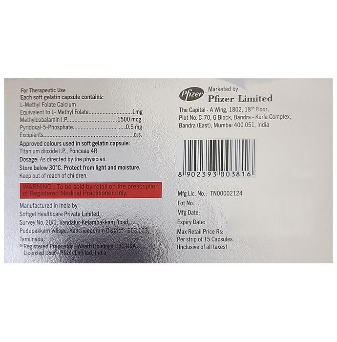 Folvite Active Capsule | With Essential Vitamins | For Nutritional Deficiences